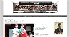 Desktop Screenshot of messaggeroscacchi.it